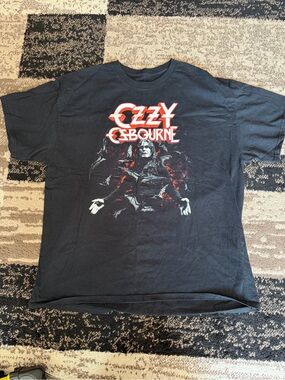 Men’s Ozzy Osbourne metal rock band Black Graphic Tee - Men's Short Sleeve Shirt